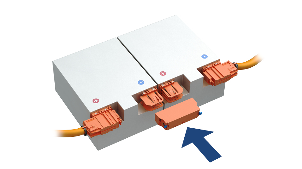 HV-Batterien horizontal verbinden