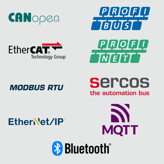 Mehrere Logos von bekannten Anbietern im Bereich der Datenübertragung