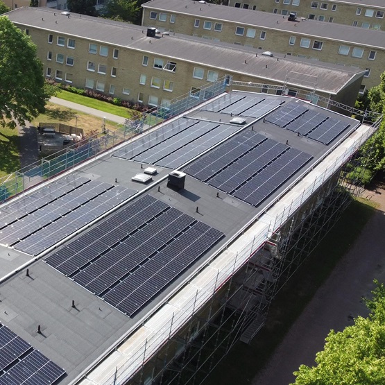 Solar panels installed by  BBK Group